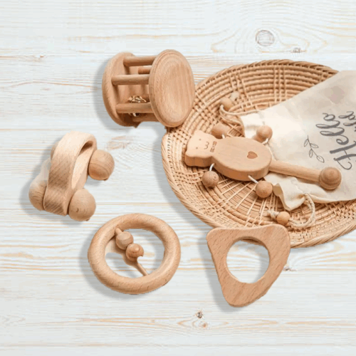 Wood Rattle Toys