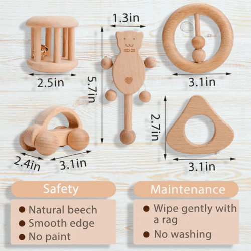 Wood Rattle Toys - Image 2