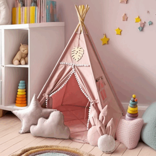 Kids Teepee Tent - Toddler Play Tent