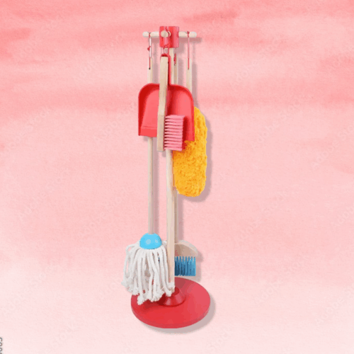 Montessori cleaning set | Kids broom and mop set - Image 3