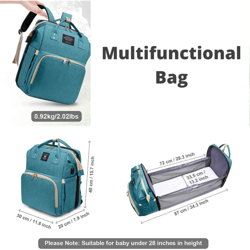 Convertible nappy bag dimensions
