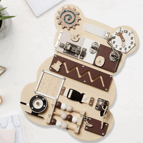 Wooden Bear Busy Board - Image 3