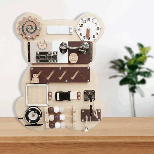 Wooden Bear Busy Board - Image 6