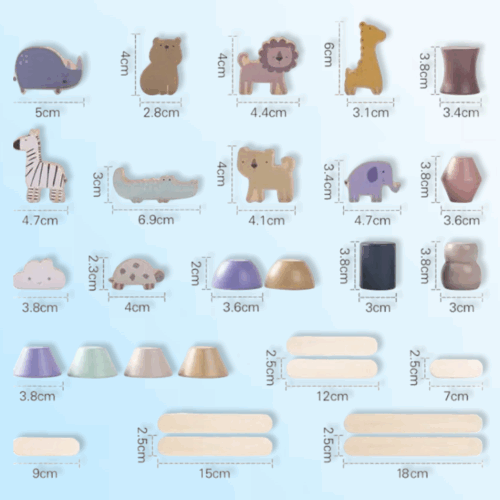 Montessori animals balancing figures - Image 2